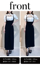 モデル：153cm（着用サイズ：F-S/FREE　着用カラー：BLK）