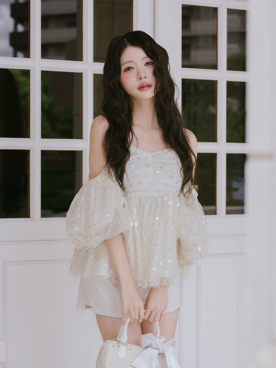 モデル：164cm（着用サイズ：FREE　着用カラー：IVO）