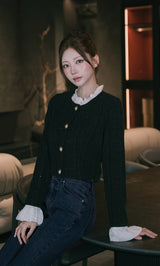 モデル：165cm（着用サイズ：FREE　着用カラー：BLK）