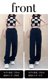 モデル：153cm（着用サイズ：F-S/FREE　着用カラー：BLK）
