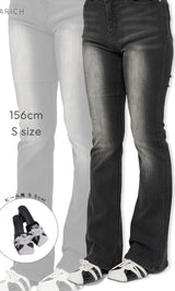 モデル：156cm（着用サイズ：S　着用カラー：BLK）