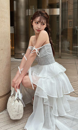 モデル：161cm（着用サイズ：FREE　着用カラー：WHT）