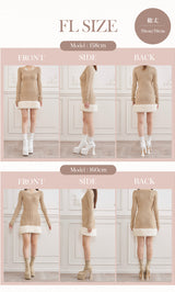モデル：158cm/160cm（着用サイズ：F-L　着用カラー：BEG）