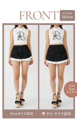 モデル：163cm（着用サイズ：FREE/F-L　着用カラー：BLK）