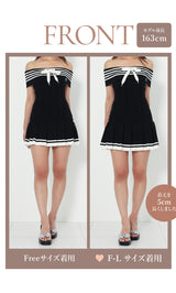 モデル：163cm（着用サイズ：FREE/F-L　着用カラー：BLK）