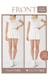モデル：170cm（着用サイズ：FREE/F-L　着用カラー：WHT）