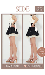 モデル：170cm（着用サイズ：FREE/F-L　着用カラー：BLK）