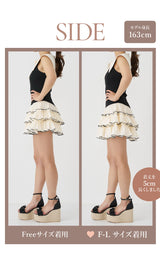 モデル：163cm（着用サイズ：FREE/F-L　着用カラー：BLK）