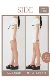 モデル：170cm（着用サイズ：FREE/F-L　着用カラー：WHT）