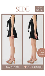 モデル：170cm（着用サイズ：FREE/F-L　着用カラー：BLK）