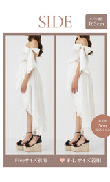 モデル：163cm（着用サイズ：FREE/F-L　着用カラー：WHT）