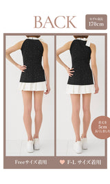 モデル：170cm（着用サイズ：FREE/F-L　着用カラー：BLK）