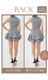 モデル：163cm（着用サイズ：FREE/F-L　着用カラー：GRY）