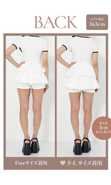 モデル：163cm（着用サイズ：FREE/F-L　着用カラー：WHT）