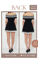 モデル：163cm（着用サイズ：FREE/F-L　着用カラー：BLK）
