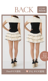 モデル：163cm（着用サイズ：FREE/F-L　着用カラー：BLK）