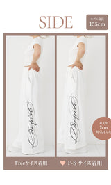 モデル：155cm（着用サイズ：F-S/FREE　着用カラー：WHT）
