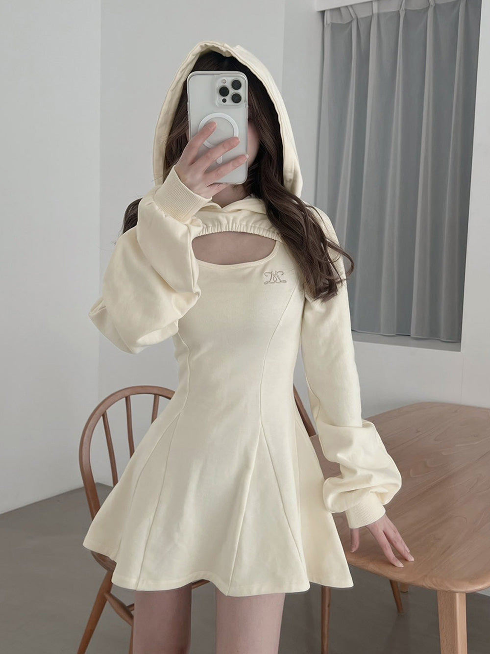 ショートフーディスウェットミニワンピース – Darich (ダーリッチ)