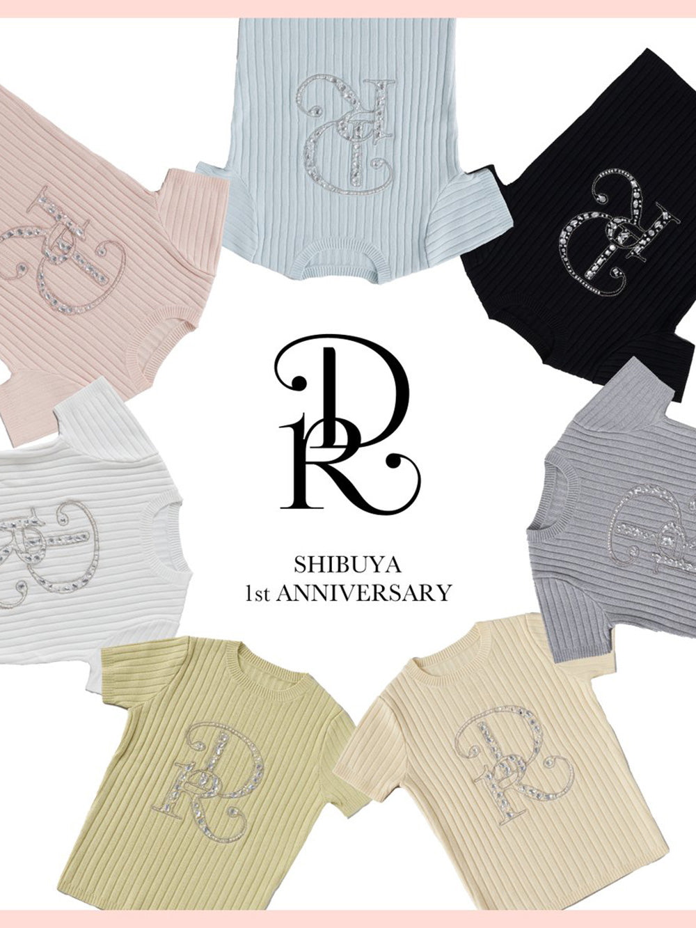 WHT/PNK/YEL/MNT/SAX/GRY/BLK