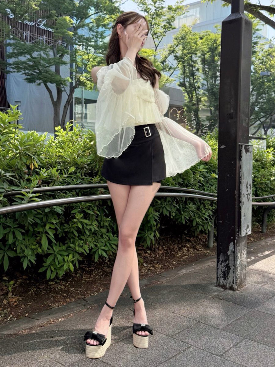 モデル：163cm（着用サイズ：FREE　着用カラー：IVO）