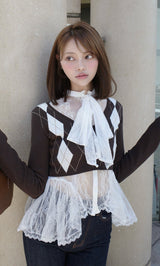 モデル：163cm（着用サイズ：FREE　着用カラー：BRN）