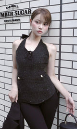 モデル：163cm（着用サイズ：FREE　着用カラー：BLK）