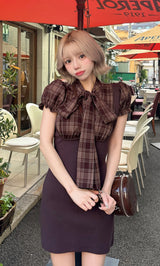 モデル：155cm（着用サイズ：FREE　着用カラー：BRN）