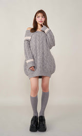 モデル：163cm（着用サイズ：FREE　着用カラー：GRY）