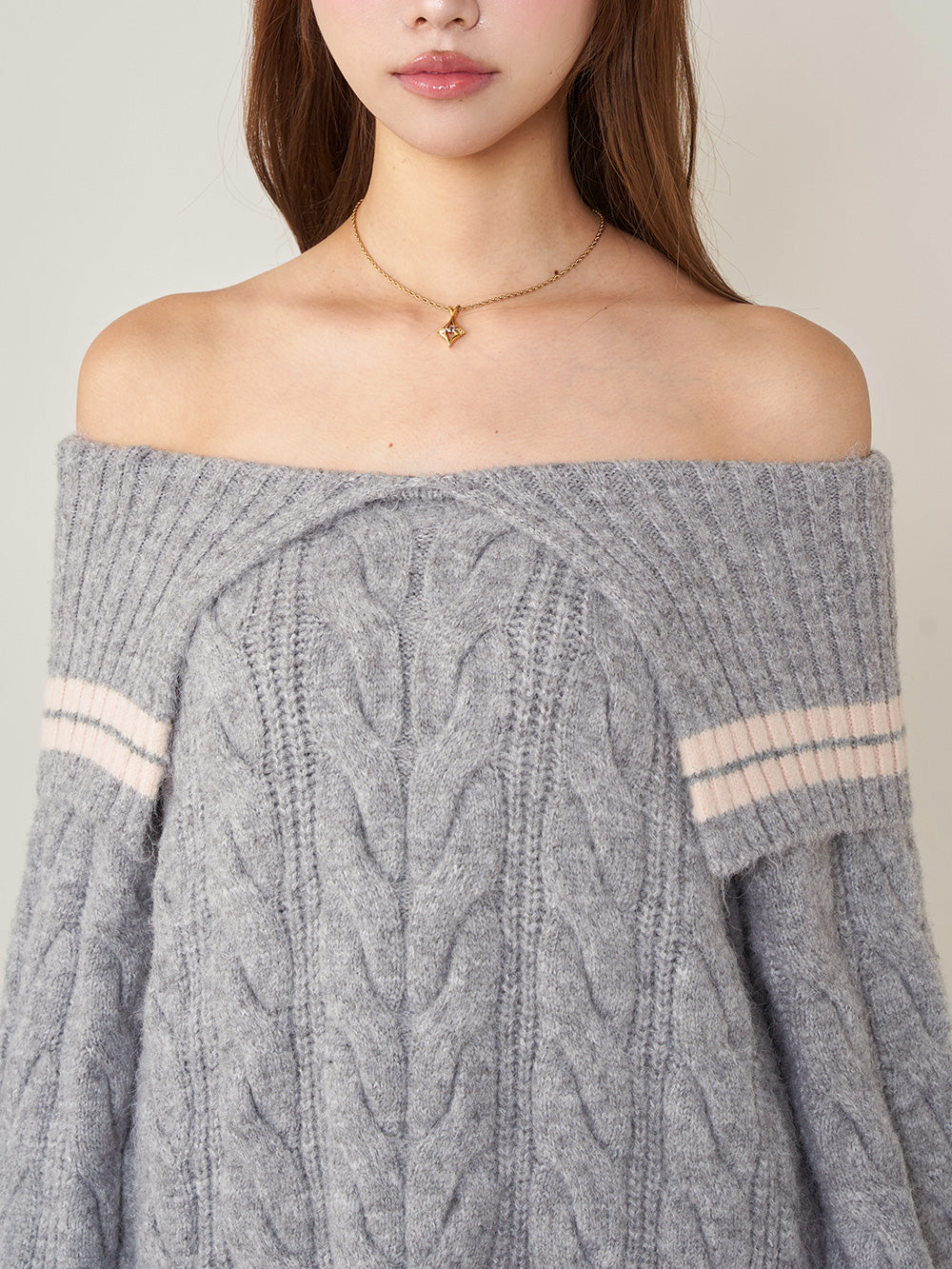 オフショルラインニットミニワンピース – Darich (ダーリッチ)