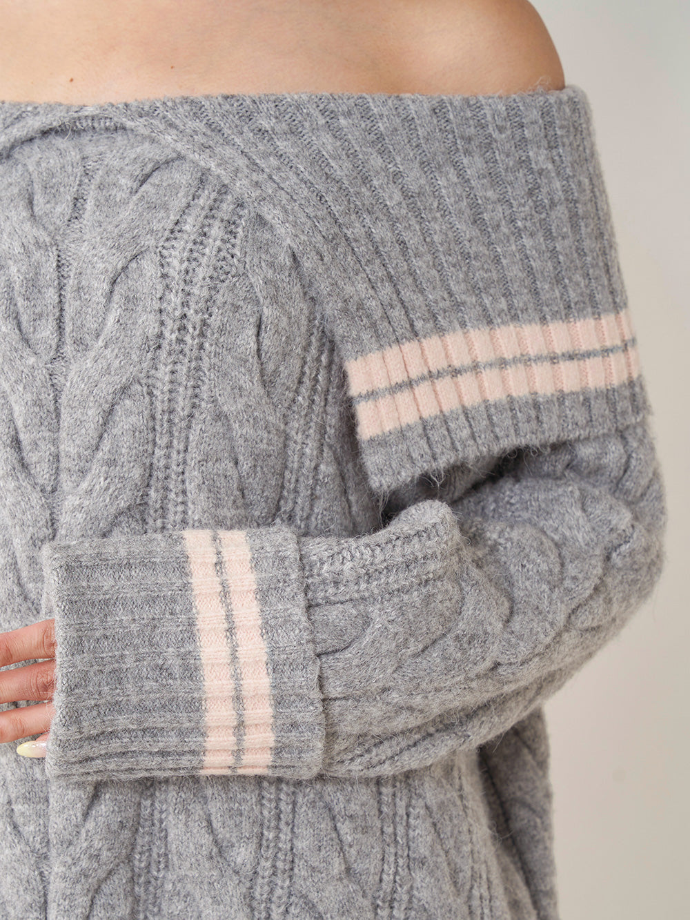 オフショルラインニットミニワンピース – Darich (ダーリッチ)