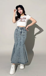 モデル：156cm（着用サイズ：S　着用カラー：I-BLU）