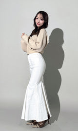 モデル：156cm（着用サイズ：S　着用カラー：WHT）