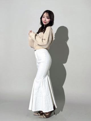 モデル：156cm（着用サイズ：S　着用カラー：WHT）