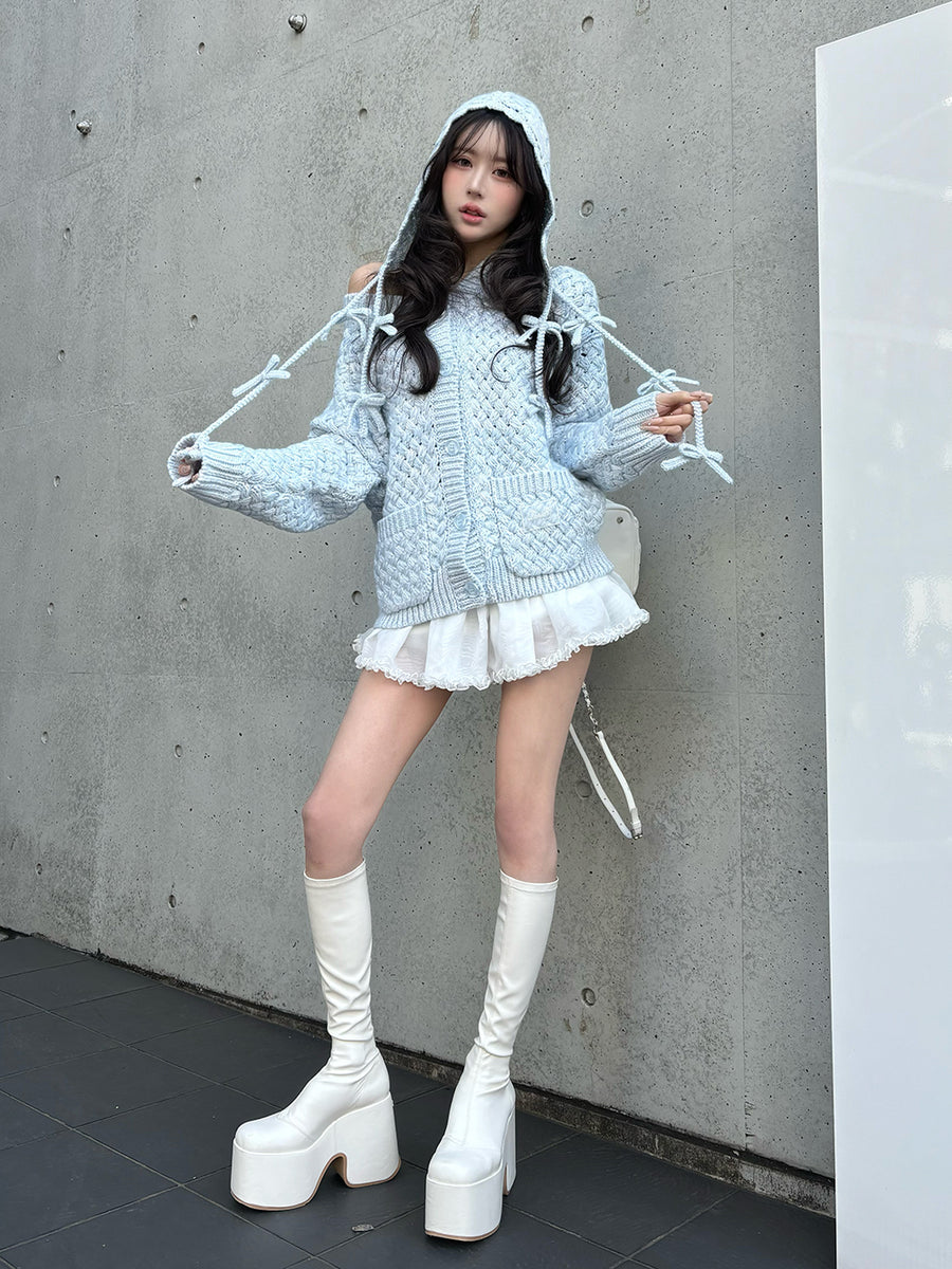 モデル：165cm（着用サイズ：FREE　着用カラー：WHT）