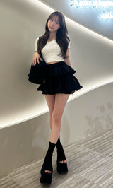 モデル：156cm（着用サイズ：FREE　着用カラー：WHT）