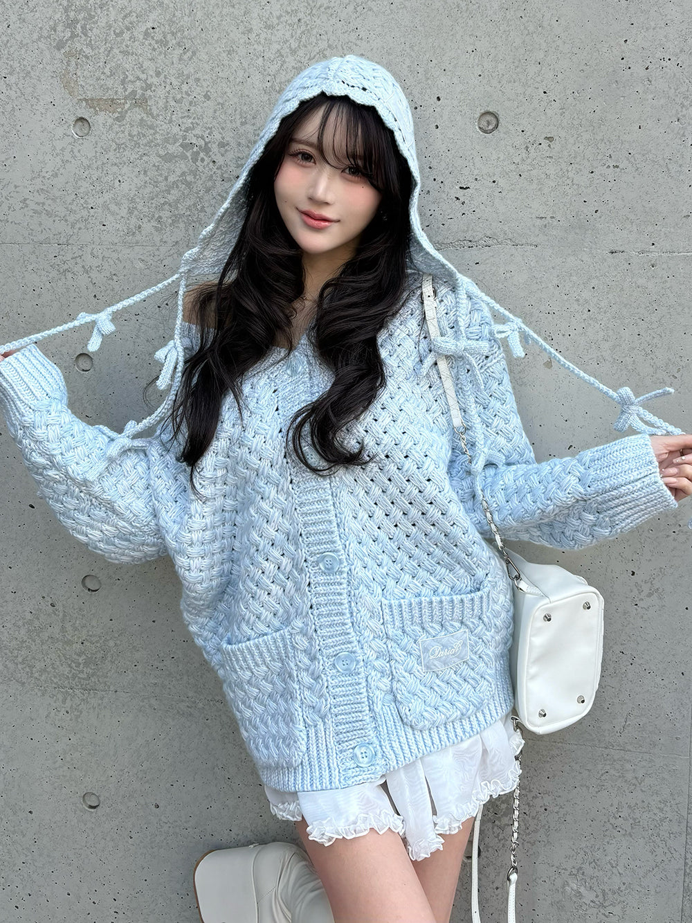 モデル：165cm（着用サイズ：FREE　着用カラー：SAX）