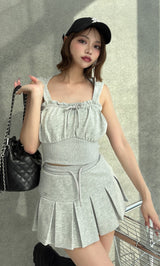 モデル：163cm（着用サイズ：FREE　着用カラー：GRY）