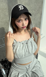モデル：163cm（着用サイズ：FREE　着用カラー：GRY）