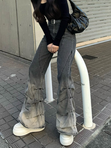 ルーズクッションデニムパンツ