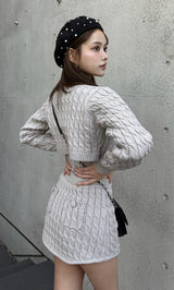 モデル：163cm（着用サイズ：FREE　着用カラー：GRY）