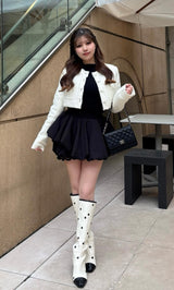 モデル：151cm（着用サイズ：FREE　着用カラー：IVO）