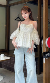 モデル：161cm（着用サイズ：FREE　着用カラー：IVO）