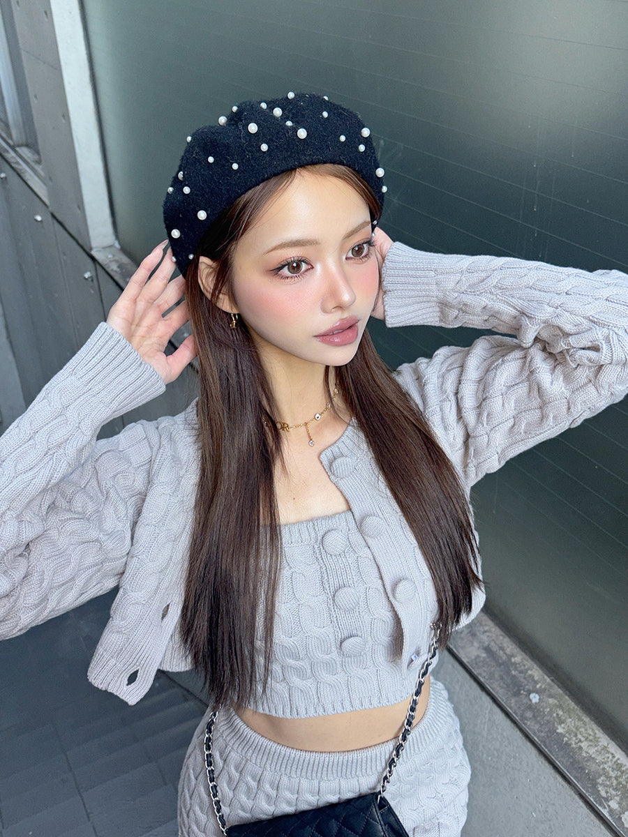 モデル：163cm（着用サイズ：FREE　着用カラー：GRY）