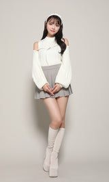モデル：163cm（着用サイズ：FREE　着用カラー：WHT）