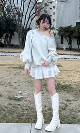 モデル：160cm（着用サイズ：FREE　着用カラー：L-GRY）