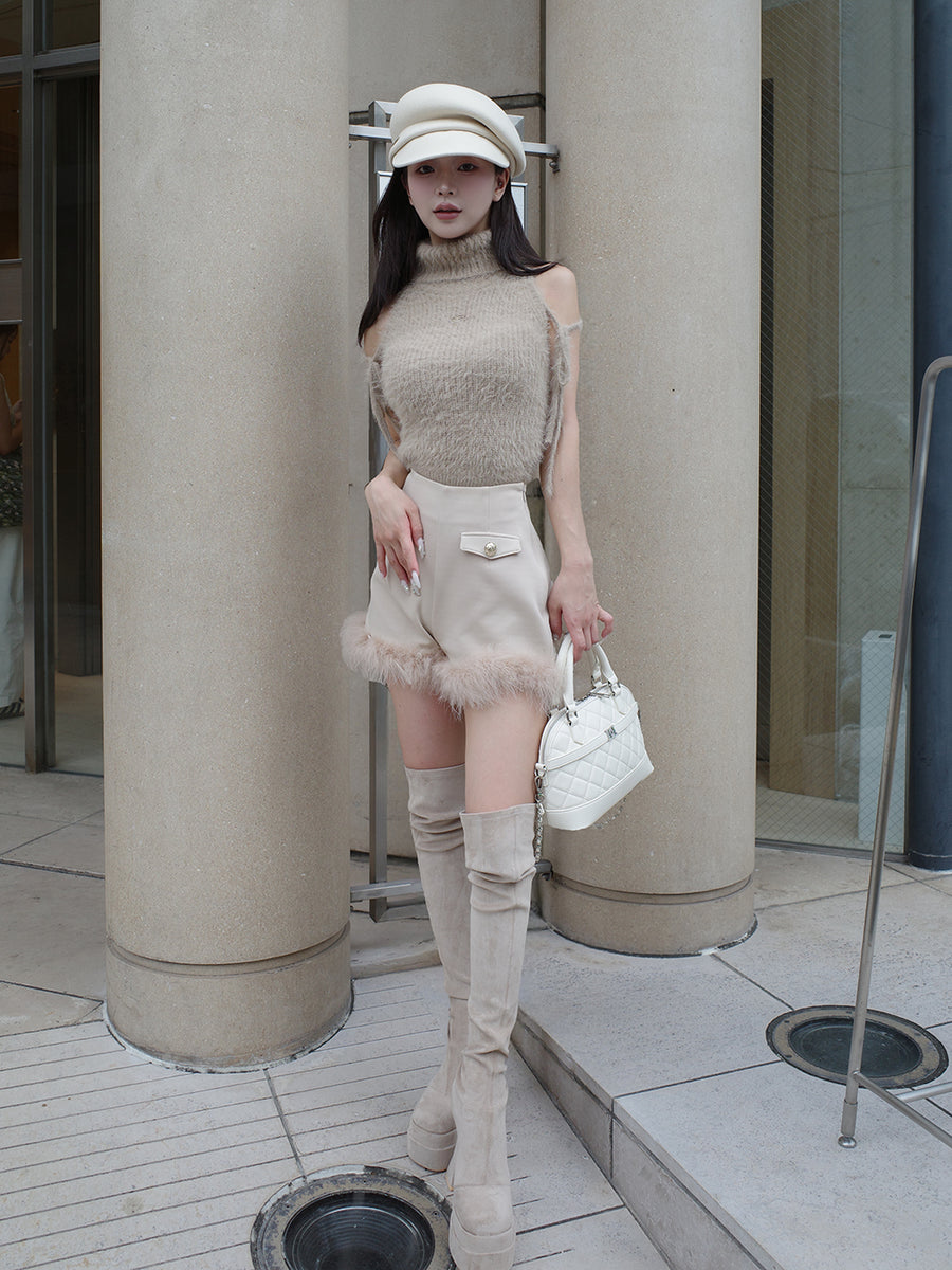 モデル：158cm（着用サイズ：S　着用カラー：BEG）