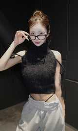 モデル：158cm（着用サイズ：FREE　着用カラー：BLK）