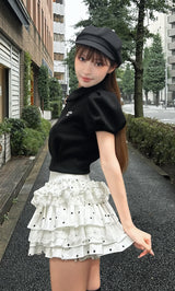アシンメトリーフリルミニスカート – Darich