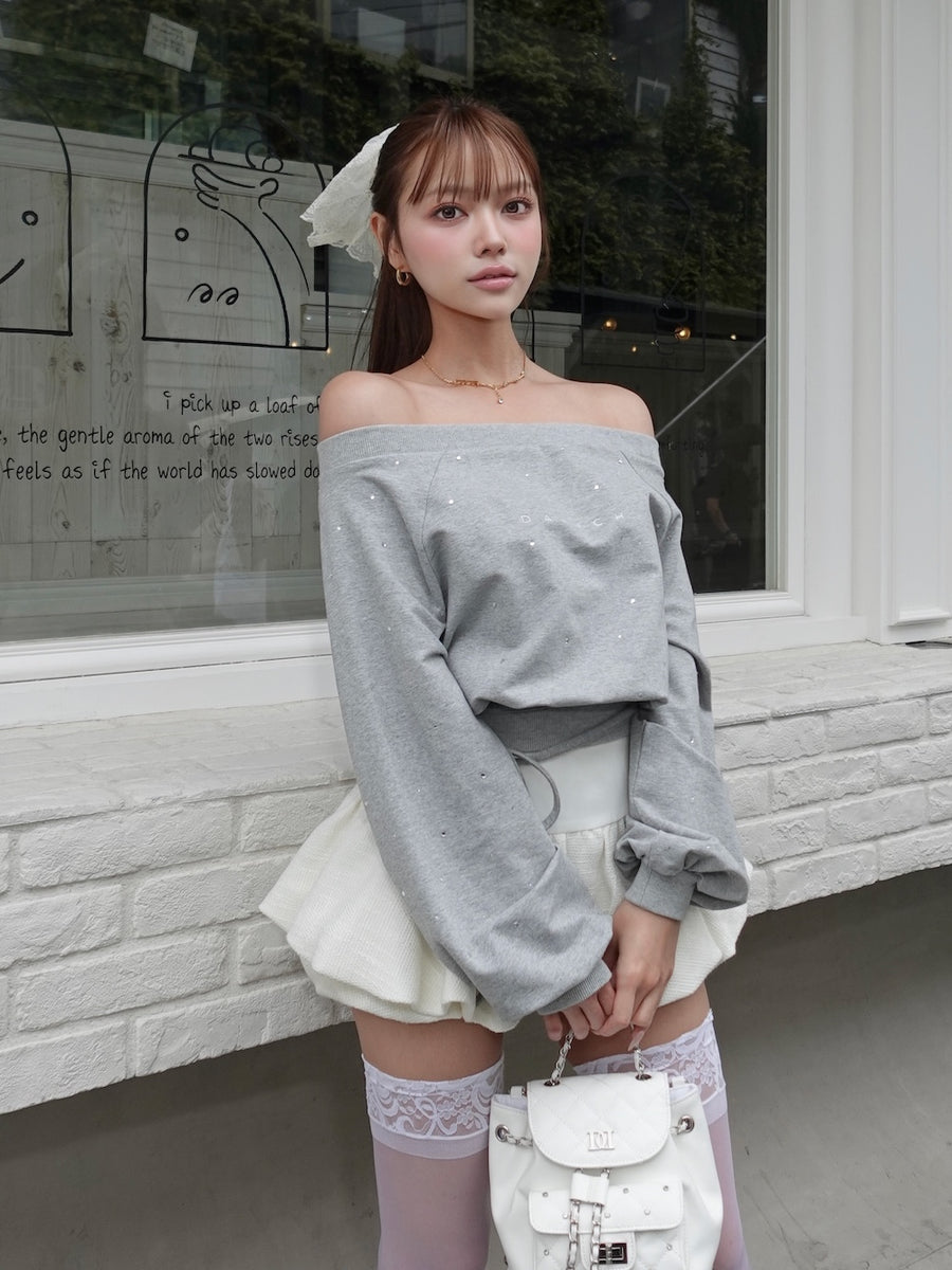 モデル：163cm（着用サイズ：FREE　着用カラー：GRY）