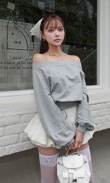 モデル：163cm（着用サイズ：FREE　着用カラー：GRY）